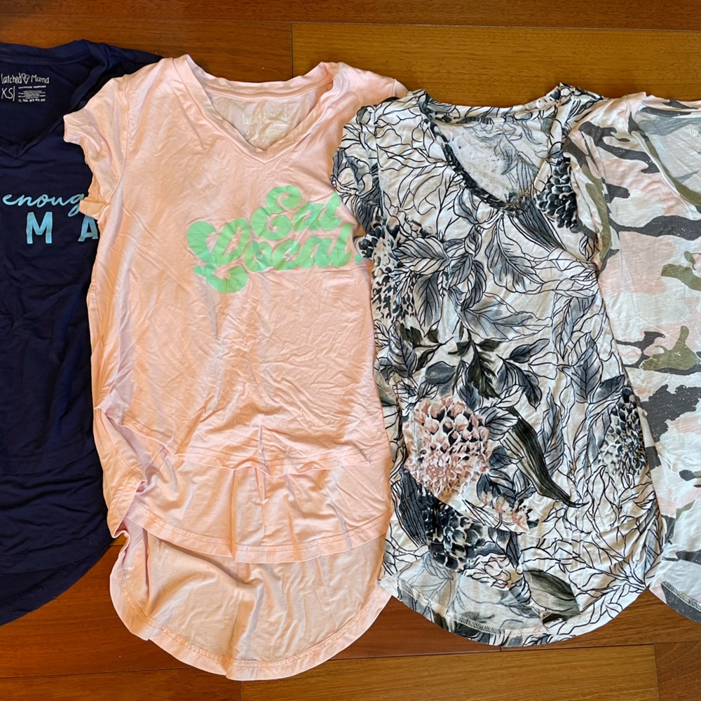 Latched Mama XS Boyfriend Tees